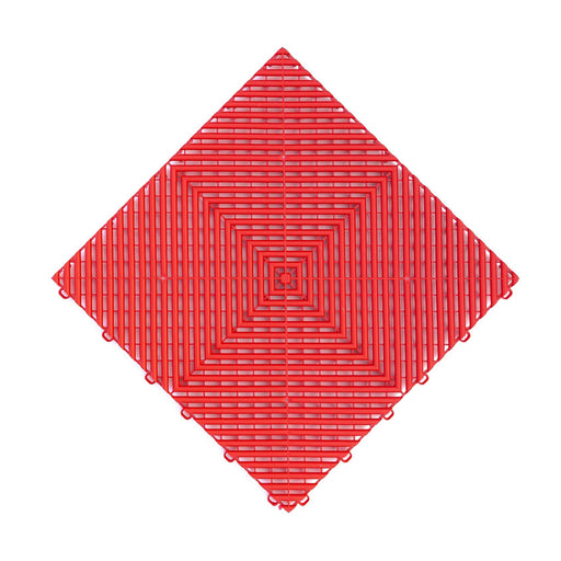 A Swisstrax Ribtrax Pro Racing Red Tile with a white background